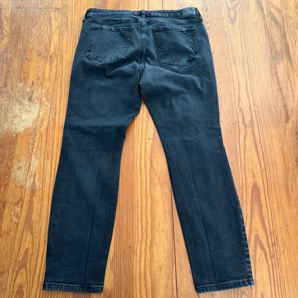 Aeropostale Jeans Black High Rise Jeans Distressed Ripped Size 16 Reg - Picture 8 of 8